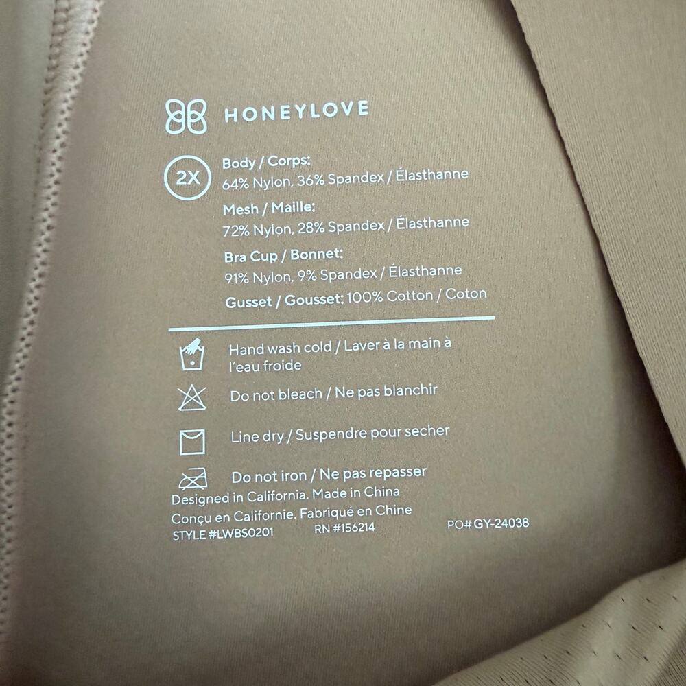 NWOT Honeylove Tank Bodysuit in Sand Size 2X - Picture 4 of 10